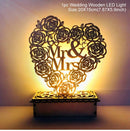 Natural Wood Filigree Wedding Card Box