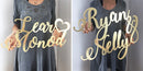Just Married Personalized Wooden Wedding Sign