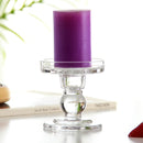 Transparent Glass Candle Holders