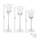 3 piece Set Handmade Glass Candle Holders