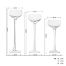 3 piece Set Handmade Glass Candle Holders