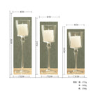3 piece Set Handmade Glass Candle Holders
