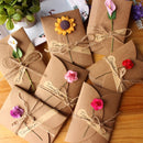 5pcs Retro DIY Kraft Paper Invitation Greeting Card