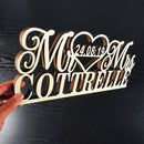 Wedding Table Sign with Last Name And Date