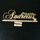 Mr&Mrs Last Name Wedding Table Name Sign