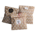 Pack of 25 Chevron/Spot/Star/Plain/Polka Dot Bags with optional stickers