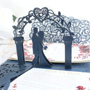 Floral Laser Cut Pocket  3D wedding invitation Card