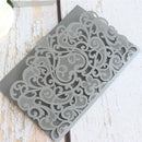 Floral Laser Cut Pocket  3D wedding invitation Card