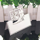 50pcs White Laser Cut Name Place Cards