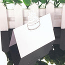 50pcs White Laser Cut Name Place Cards