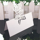 50pcs White Laser Cut Name Place Cards