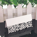 50pcs White Laser Cut Name Place Cards