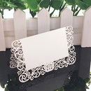 50pcs White Laser Cut Name Place Cards