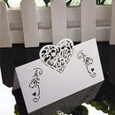 50pcs White Laser Cut Name Place Cards