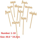 Wooden Table Numbers