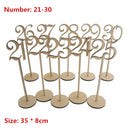 Wooden Table Numbers