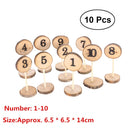 Wooden Table Numbers
