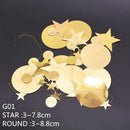 4m Mirror Card Star and Circle Gold Garland Wedding Decoration