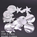 4m Mirror Card Star and Circle Gold Garland Wedding Decoration