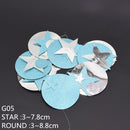 4m Mirror Card Star and Circle Gold Garland Wedding Decoration