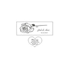 Wedding Guest Book with Hearts