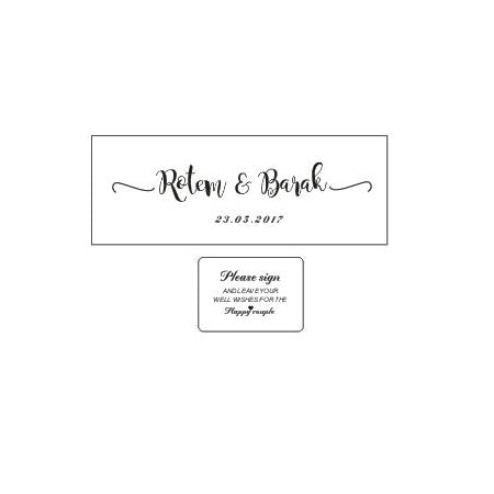 Wedding Guest Book with Hearts