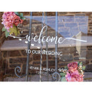 Welcome to Our Wedding Clear Acrylic Welcome Sign