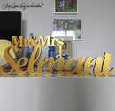 Mr and Mrs Last Name Table Sign
