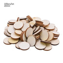 50/100pcs Blank Heart Wood Slices