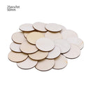 50/100pcs Blank Heart Wood Slices
