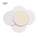 50/100pcs Blank Heart Wood Slices