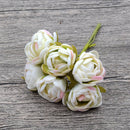 Silk Tea Rose Bud Artificial Rose Flower Bouquet