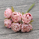 Silk Tea Rose Bud Artificial Rose Flower Bouquet