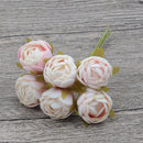 Silk Tea Rose Bud Artificial Rose Flower Bouquet