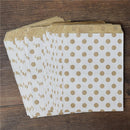 Pack of 25 Chevron/Spot/Star/Plain/Polka Dot Bags with optional stickers