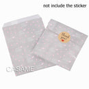 Pack of 25 Chevron/Spot/Star/Plain/Polka Dot Bags with optional stickers