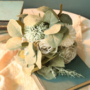 Rose and Eucalyptus Artificial Flower Bouquet