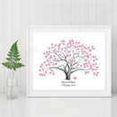Wedding Tree Fingerprint Signature Guest Book