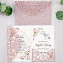 50pcs Filigree Wedding Invitation Cards