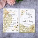 50pcs Filigree Wedding Invitation Cards