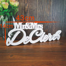 Personalized Mr & Mrs Surname Wedding Table Sign