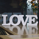 Approx 31X9x1cm  "Love" White Letters Wedding Sign