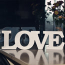 Approx 31X9x1cm  "Love" White Letters Wedding Sign