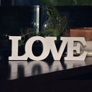 Approx 31X9x1cm  "Love" White Letters Wedding Sign