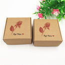 50 "Handmade with love" Card Gift, Favour and Jewellery Boxes