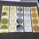 4 cm Custom100 pcs Personalized Matt Silver PVC Sticker