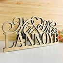 Personalised 'Mr & Mrs' Wedding Table Sign