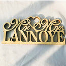 Personalised 'Mr & Mrs' Wedding Table Sign