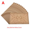 Flower Pattern Laser Cut Lace Wedding Invitations