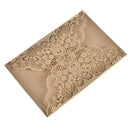 Flower Pattern Laser Cut Lace Wedding Invitations